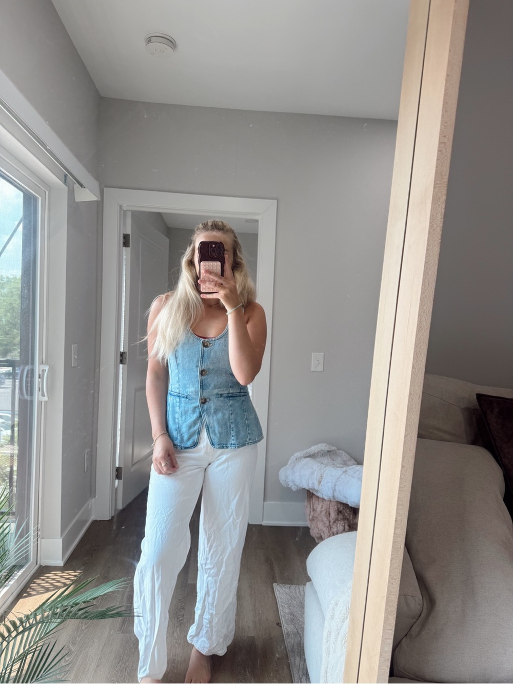 MADEWELL denim vest top 4 NWT - Picture 1 of 14